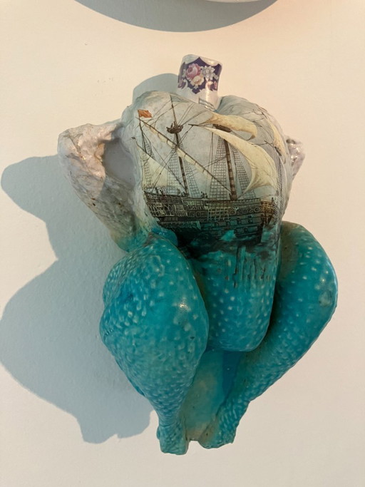 Pauline Wiertz (1955-2019) - zeer bijzondere unica (keramisch object).