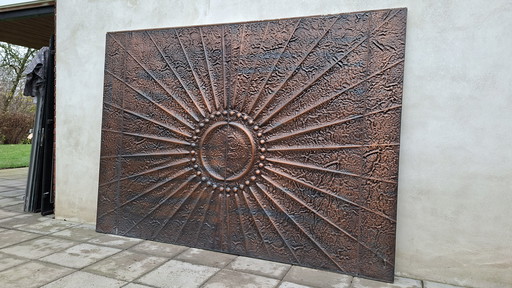 Brutalist brutalusm ornament door vintage