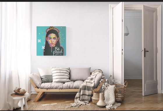 Image 1 of Wees trots schilderij