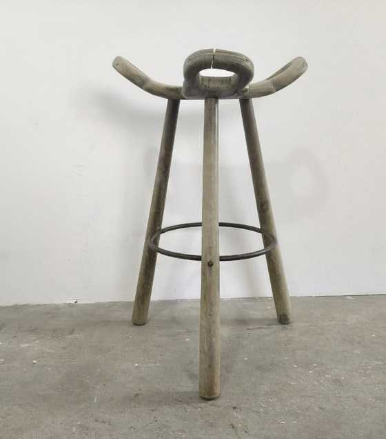 Image 1 of Brutalistische spanische Barhocker