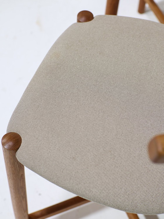 Image 1 of 2 sgabelli da bar vintage danesi Findahl in rovere