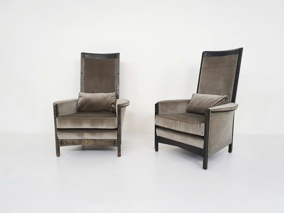 Image 1 of Ensemble de deux fauteuils lounge Umberto Asnago pour Giorgetti « Peggy 63970 », 1990