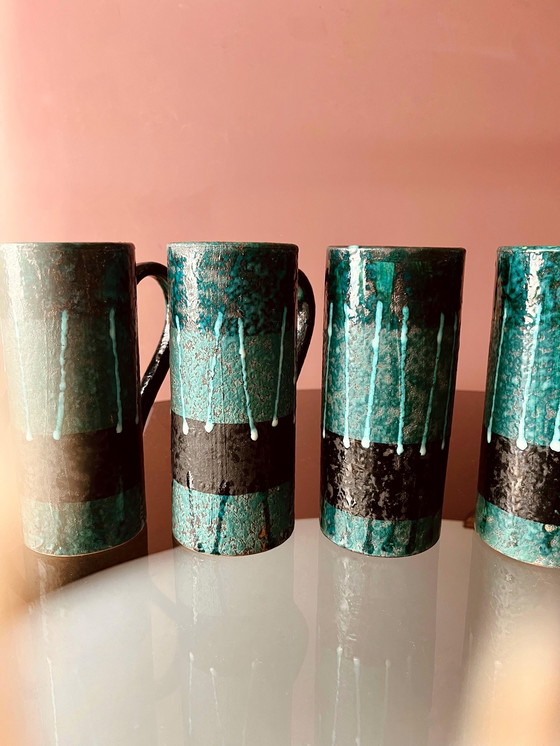 Image 1 of UNIQUE MID-CENTURY CERAMIC COFFEE SET