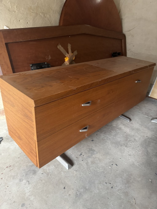 Wilhelm Renz Mid-Century sideboard 160 cm with drawers, 1970s