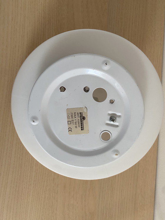 Image 1 of Minimalist Dutch mid-century glass recessed/ceiling lamp by Steinhauer Apeldoorn, 1980s.