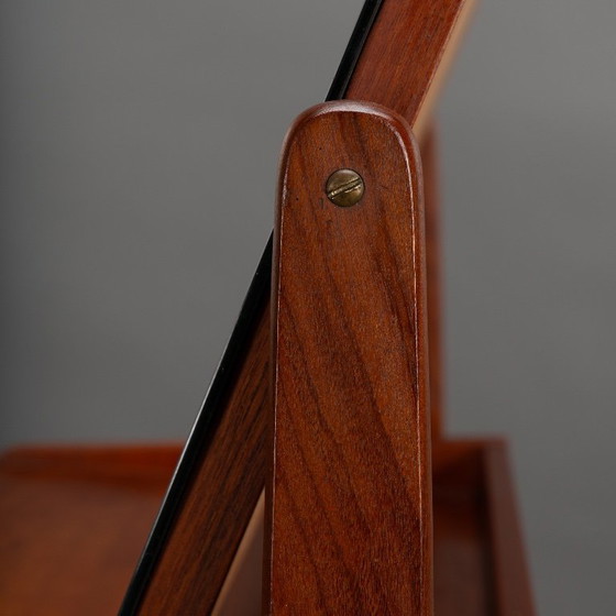 Image 1 of Deens design kaptafel in teak by AG Spejl Kobberbeskyttet, 1960s