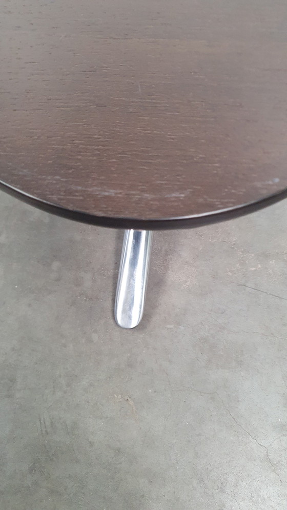 Image 1 of Table basse design Kei BULO organique, plaquée chêne brun foncé