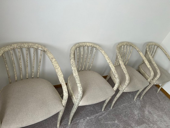 Image 1 of 4 x vintage Paco Capdell 1980s dining chairs 