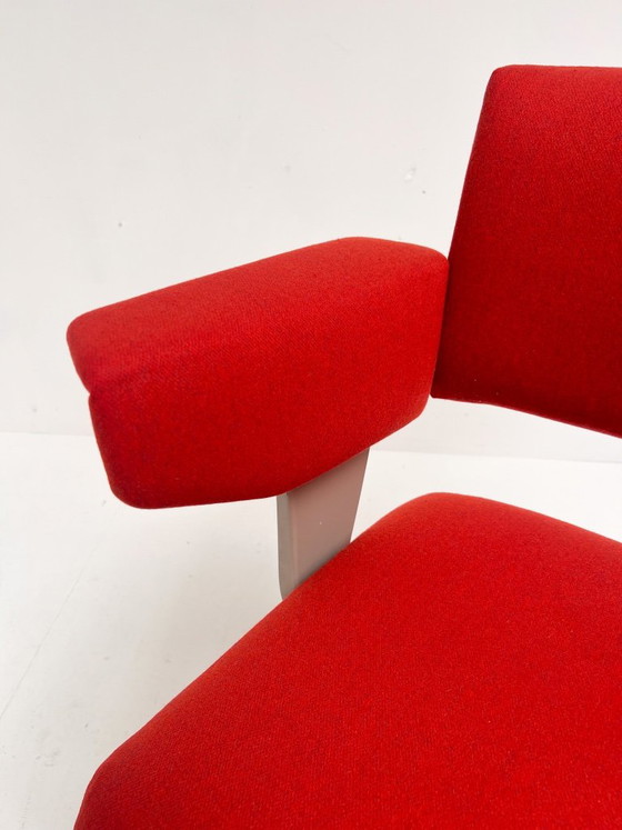 Dunkelroter Resort-Stuhl von Friso Kramer für Ahrend De Cirkel, 1970er Jahre – Sessel, Textile (photo 12 of 13)