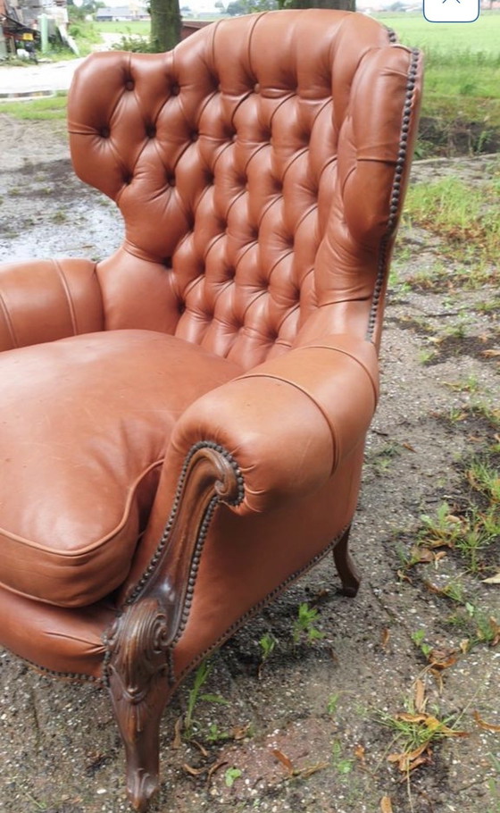 Image 1 of Sofás de cuero Chesterfield Barok 