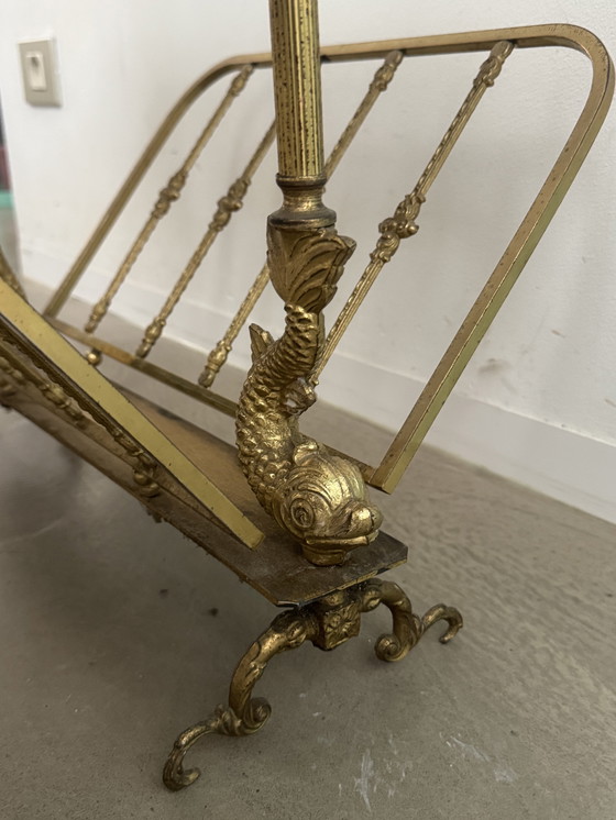 Image 1 of Hollywood Regency tijdschriftenrek