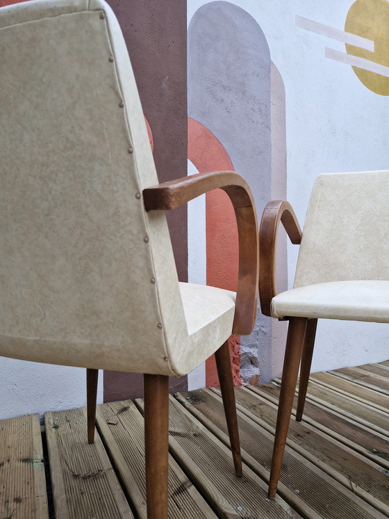 Image 1 of Paires de Fauteuils Bridges vintage 1960
