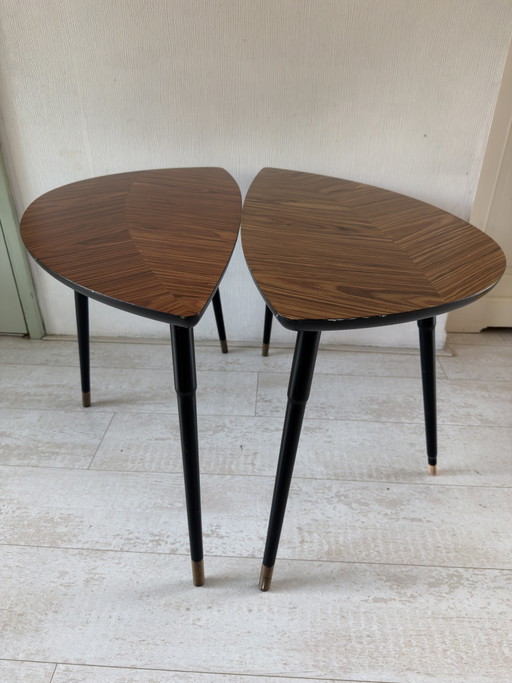 Tavolino IKEA LÖVBACKEN – Marrone medio – Stile moderno di metà secolo – bijzettafels, Metal, Wood