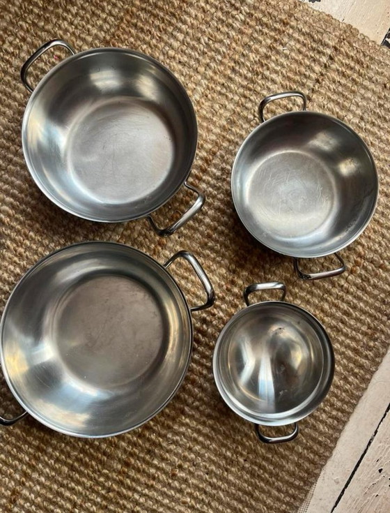 Image 1 of Set Vintage Alfra Alessi Dekschalen - 1960’s