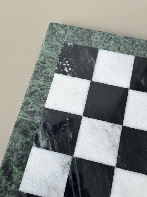 Image 1 of Marmeren schaakspel XL groot schaakset bord steen 