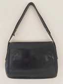 Borsa a mano in pelle nera, modello Delvaux