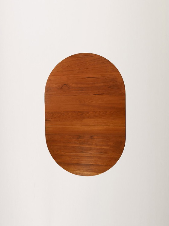 Image 1 of Round extendable teak table by Svante Skogh