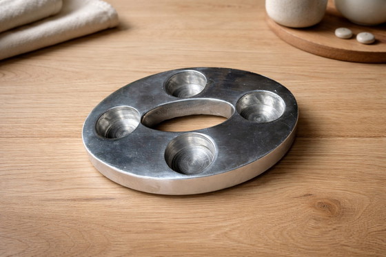 Image 1 of Bellissimo portacandele vintage in alluminio