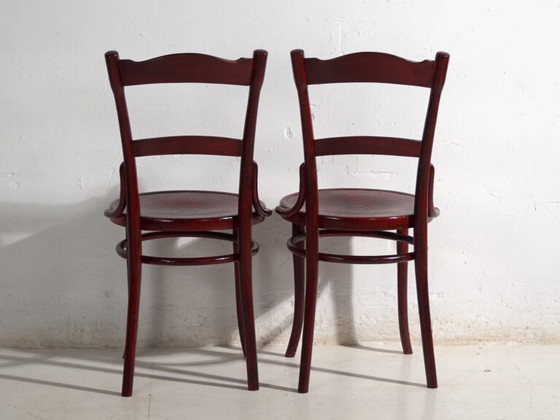 Antique set of 4 bentwood Thonet chairs – Central Europe, circa 1900 – Dining chairs, Metal (photo 38 of 40)