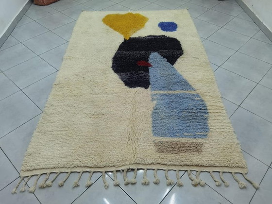 Image 1 of Handmade Traditional Moroccan Berber Rug, Size 2/3 M