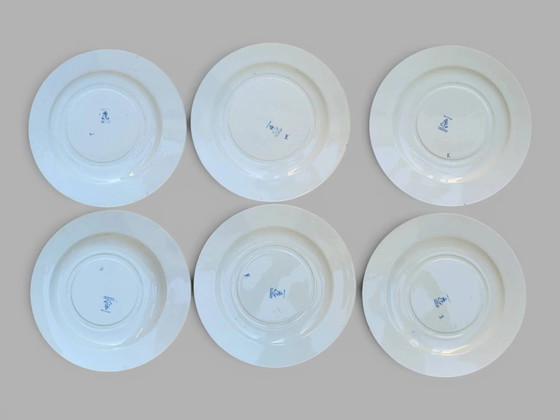 6 piatti piani Clairefontaine modello Luigi XV – Stoviglie, Porcelain, Vintage (photo 6 of 8)
