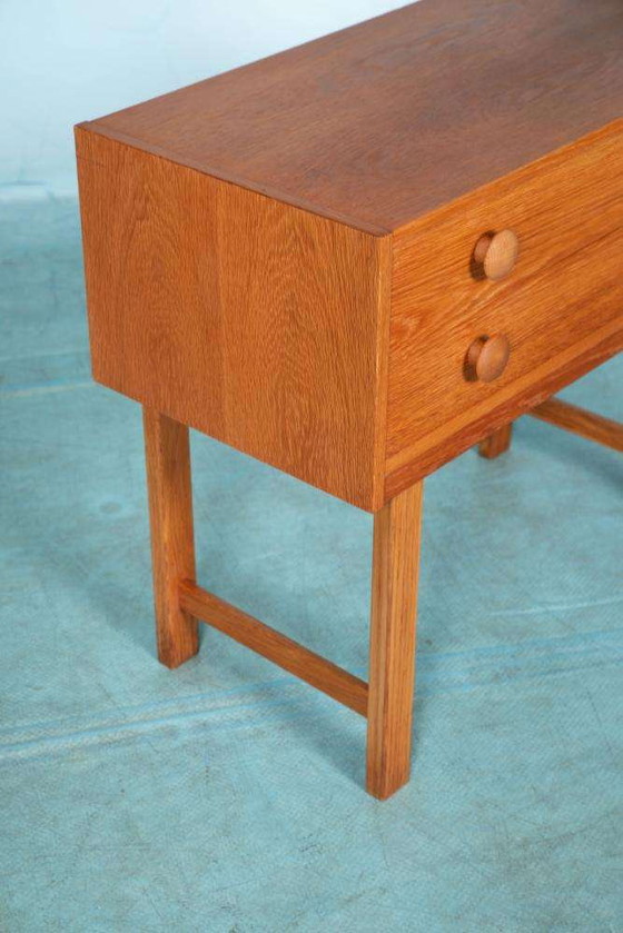 Image 1 of Minimalist chest of drawers oak blond Scandinavian vintage chest