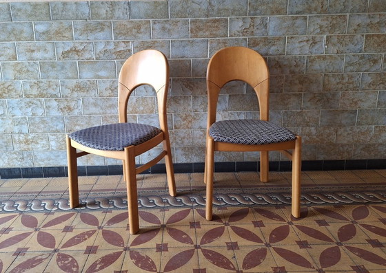 Image 1 of Danish Pair of Niels Koefoed for Koefoeds Mobelfabrik Dining Chairs