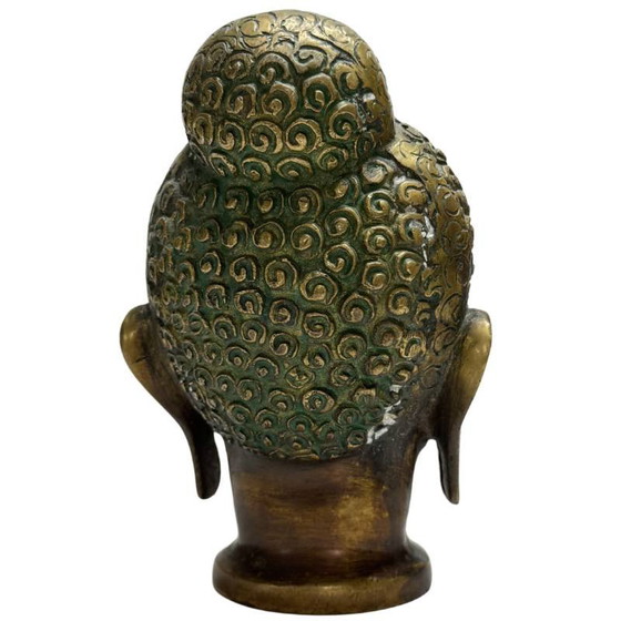Antigua Cabeza de Buda de Bronce – India – Lote 468 – Esculturas, Bronze (photo 5 of 9)