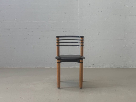 Chaise empilable Dietiker Modell 6800 par Kurt Thut, années 1980 – Fauteuils d'appoint, Wood (photo 7 of 17)
