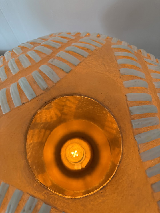 Image 1 of Vintage XL unique fiberglass floor lamp, Lambert '80s