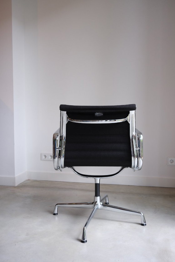 Image 1 of 4x Vitra Eames EA108 – Negro Hopsak / Cromo – 2006