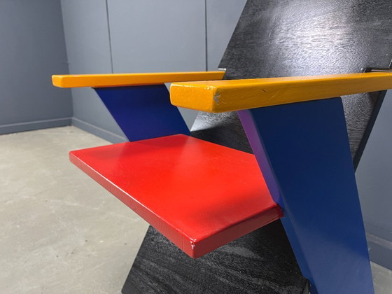 Image 1 of Colourful postmodern armchair, 1980s