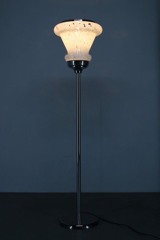 Image 1 of 1970er Glas-Stehlampe, Italien