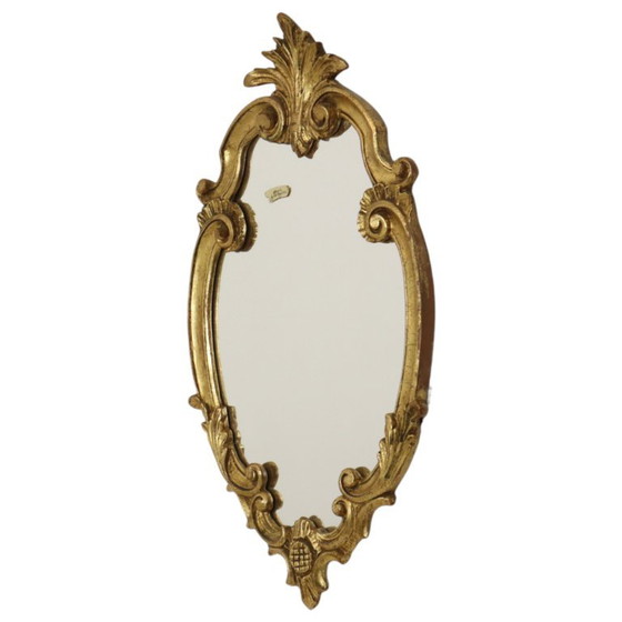 Specchio Francese Dorato a Foglia d'Oro Stile Barocco 60cm – Glass (photo 4 of 21)