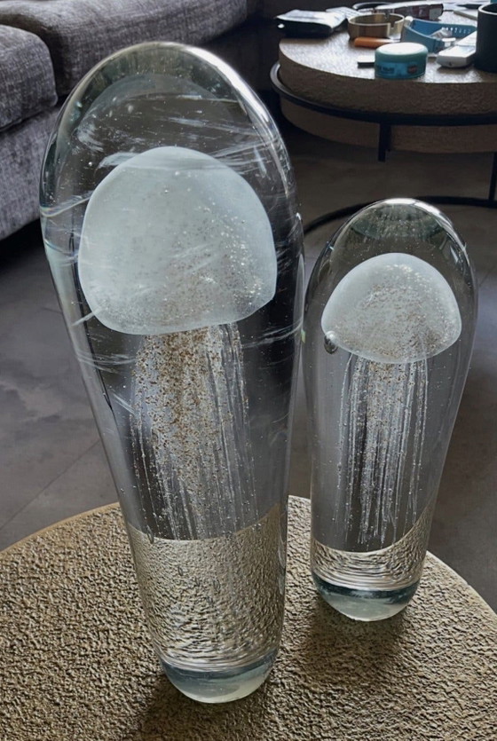 Glass Jellyfish Deco - Two Large Jellyfish Decoration – Decorative Objects (photo 2 of 5)