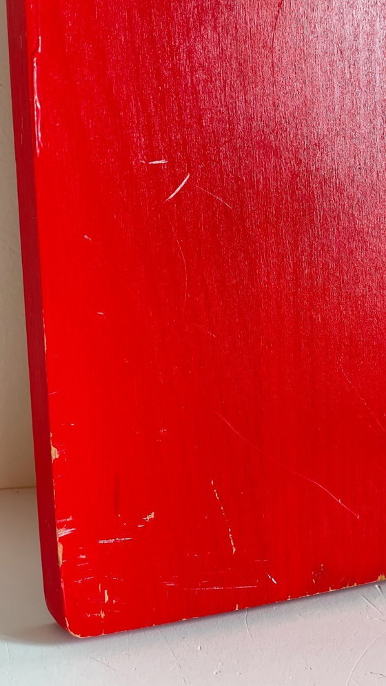 Image 1 of Vintage rode onderzetter