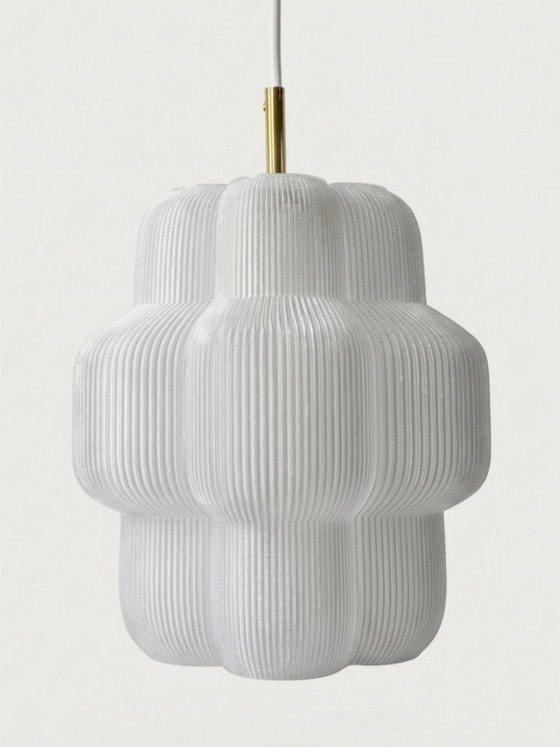 Image 1 of Petulia L "Snow White" ByLucop - Organic Sculptural Pendant Lamp - Artisan 3D Printed Design