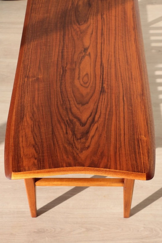 Image 1 of Vintage Everest Coffee Table in Walnut – "Surfboard" Style (1960s)