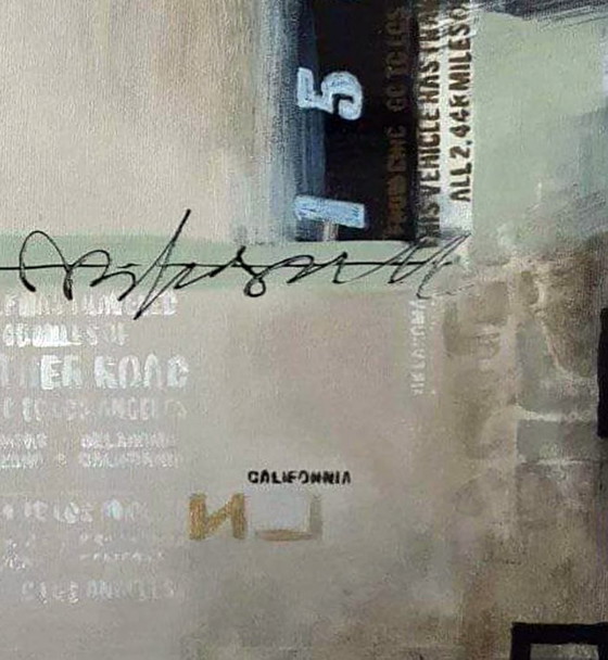 Original Acrylic Painting Contemporary Art Minimalism Street Message – Paintings & Drawings, Canvas (photo 7 of 7)