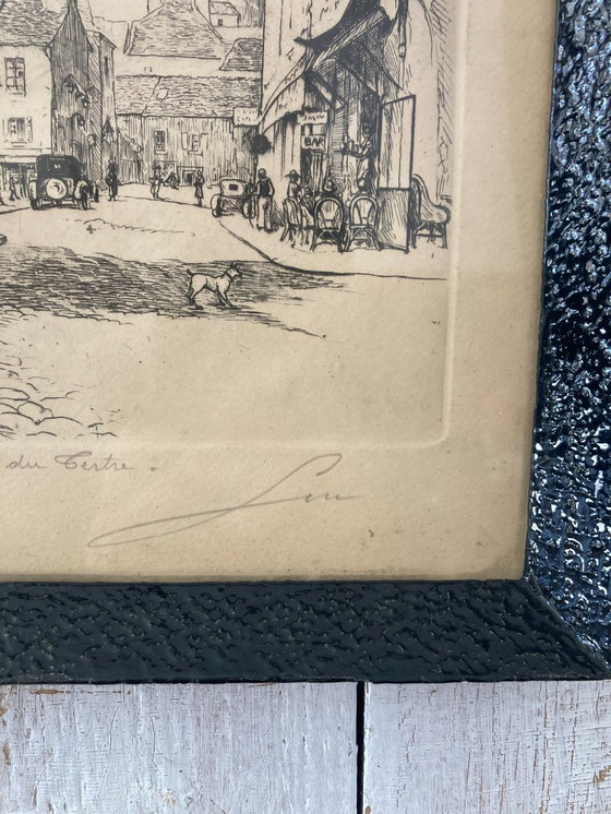 Image 1 of Antique painting of Montmartre (Paris)