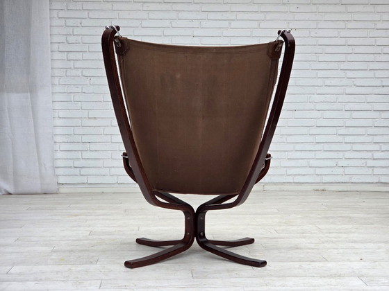 Image 1 of 1970s, Norwegian design by Sigurd Ressel, lounge chair, model "Falcon".