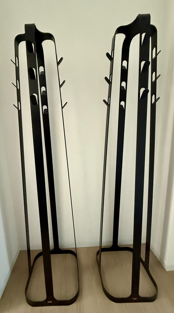 Image 1 of 2x Van Esch Dodici Appendiabiti/appendiabiti da camera Nero