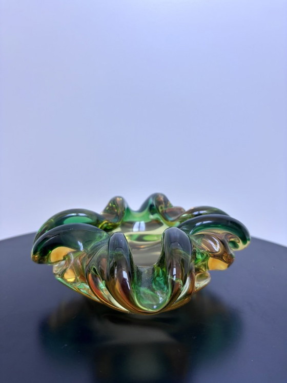 Set van 3 vintage Murano Sommerso glazen schalen van Vetri D'Arte – Glass (photo 17 of 21)