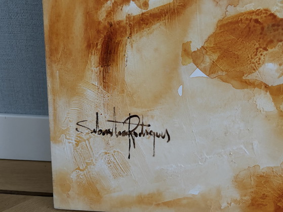 Image 1 of Beautiful painting by Sebastian Rodrigues from 2003, 110x40cm