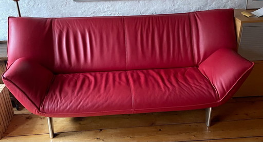 Canapé rouge Leolux Tango Ferrari (voir aussi fauteuil pivotant)