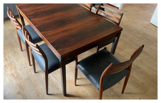 Image 1 of Table de salle à manger vintage design scandinave (1960s)