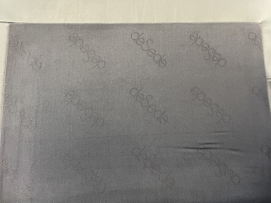 Image 1 of De Sede DS 61 Bank met poef grijs leer vintage