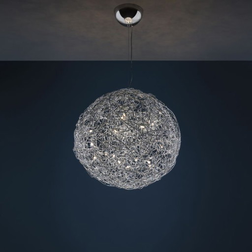 Catellani & Smith Fil de Fer – suspension aluminium tissé main ~Ø90 cm