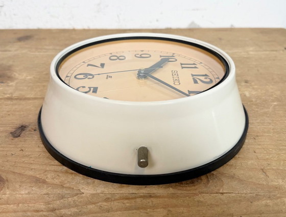 Image 1 of Vintage Beige Seiko Ships Wall Clock, 1970s