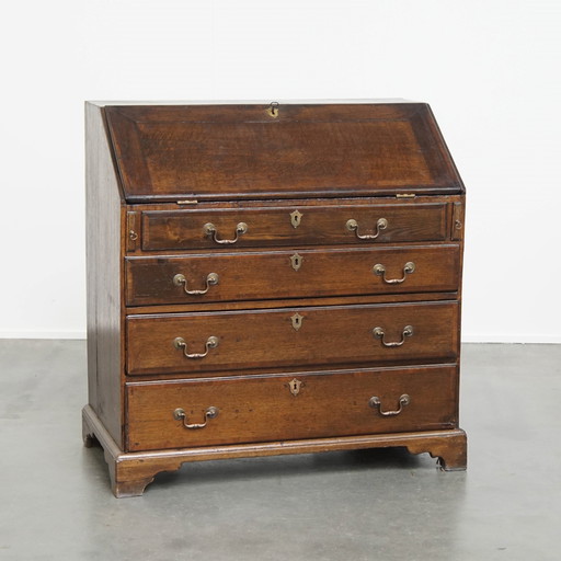 Secrétaire/ commode ancienne en chêne anglais